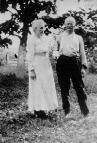Carrie Belle Gooding w/ her husband George E. Haney